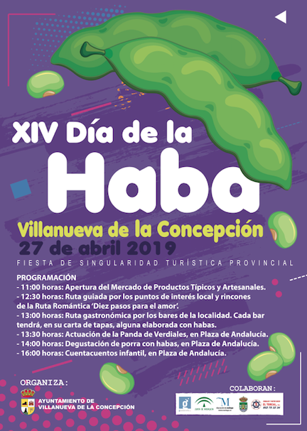 Cartel XIV Día de la Haba en Villanueva de la Concepción